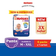 [Bundle of 6] Huggies Dry Pants Diapers (Jumbo Pack) - M42/L34/XL28/XXL24
