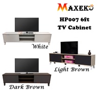 MAXEKO 🕊 HP007 Kabinet TV 6 kaki Bangku TV Kabinet Rak TV Moden Penyimpanan Kabinet TV Mudah