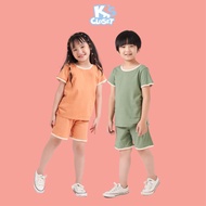 K's Closet Plain short sleeve Clothing Set Without Print for Boys and Girls (2 - 9 Years Old) E044ON