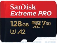 SanDisk Extreme Pro 128GB microSDXC UHS-I V30 A2 儲存記憶卡【風和資訊】