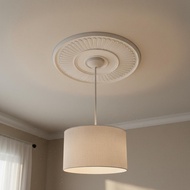 French Design Ceiling Medallion Paintable Ceiling Plate Elegant Design for Bedroom