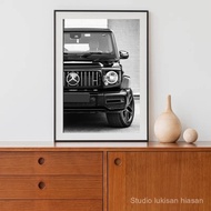 G Wagon Black and White Car Poster, Canvas Painting, G-Class, Home Decoration, Car, Photo, Wall Art,