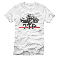 7TP Polnischer Panzer Poland 1939 Polish Tank T-Shirt. Premium Cotton Short Sleeve O-Neck Mens T Shi