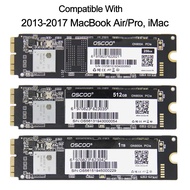 256GB 512GB 2เทราไบต์ SSD สำหรับ2013 2015 2017 Macbook Air A1465 A1466 Macbook Pro A1502 A1398 1TB i