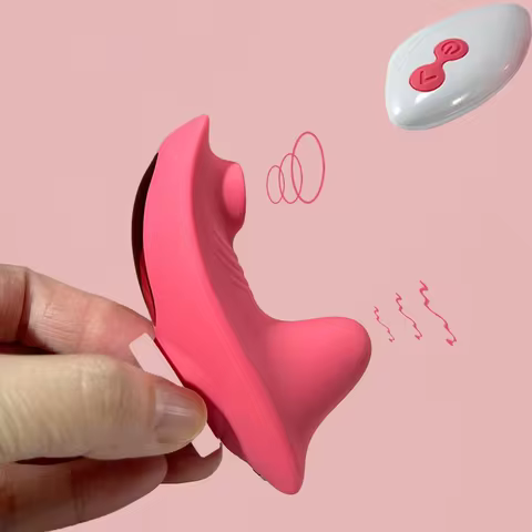 Tease Me Wearable Panty Vibrator Remote Controlled Suction Panty Teaser Magnetic Clip For Both Clito