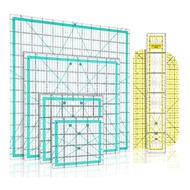 wsustore--6 Piece Quilting Ruler Ironing Ruler Square Acrylic Quilting Ruler Fabric Cutting Ruler an