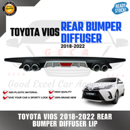 GECA (2018 2017 2019 2020 2021 2022 2023) TOYOTA VIOS DIFFUSER (CURVE) Car Rear Bumper Diffusers Lip