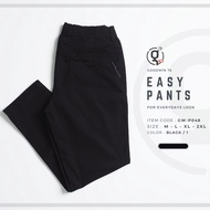 GOODWIN - P048 EASY PANTS กางเกงขายาว ผู้ชายผ้ายืด เอวยืด มีเชือกผูก