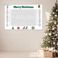 [szlztmy1] Jumbo Christmas Word Search Poster 35.98x23.98inch Fun Wall Find Game Christmas