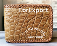 ZenZa Fashion กระเป๋าสตางค์หนังจระเข้2พับสั้น