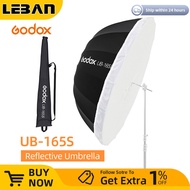 Godox UB-165S 65 inch 165cm Parabolic Black Reflective Umbrella Studio Light Umbrella with Black Sil