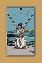 Two of Swords - Tarot Card Notebook - Card No.56 (Color Ed.): A5 Ruled Lined Tarot Journal Diary Ske