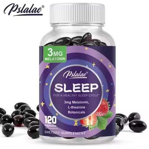 With 3 Mg Melatonin & L-Theanine Capsules, Sleep Support Helps Calm Mind and Body for Better, Longer