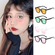 JOJO COCO Summer Women's Pink Gradient Square Frame Sunglasses