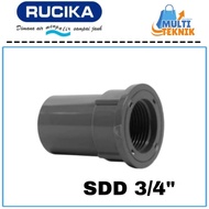 RUCIKA PVC Pipe fitting Connection SDD AW 3/4" Socket Threaded Inside 3/4 In