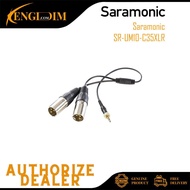 Saramonic SR-UM10-CC1 3.5mm TRS to Two XLR Male Output Y-Cable for Wireless Mic Systems
