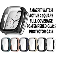AMAZFIT Active 2 Square Tempered Glass Protector Case Amazfit Watch Active 2 Square Casing Amazfit A