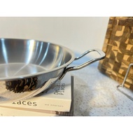 CHOCKMEN stir-fry pan 26cm, stir-fry pot 26cm, stainless steel stir-fry pan, deep stir-fry pan with 