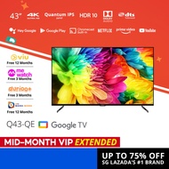 PRISM+ Q43-QE Quantum Edition 4K Google TV  43 inch Quantum Colors