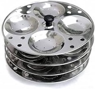 Idli Stand Idli Maker Makes 14 Idly Plate for Momos, Dhoklas and 1 Mini Idly Plate (4 Plates, 16 Idlies)