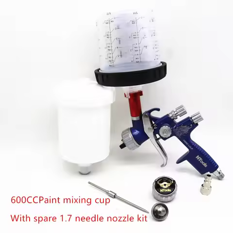 LVLP 1500C SPRAY GUN1.3 With 1.7 spare needle nozzle kit Paint Spray Gun Car Spray Tool Air Spray Gu