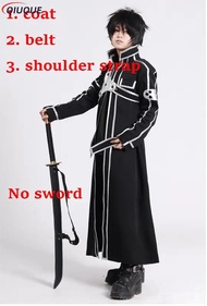 Thanh kiếm nghệ thuật trực tuyến cosplay trang phục kiria kazuto áo choàng Anime Sao Kirito dài áo k
