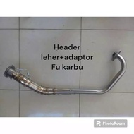 Exhaust NECK AND CONNECTOR ADAPTER CKD PNP CKD SATRIA FU NECK AND FU ADAPTER
