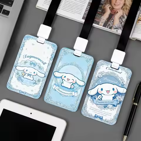 SLO Cartoon Cute C-cinnamoroll Card Holder Applicable To ID Cards Bank Cards Public Transport Cards 