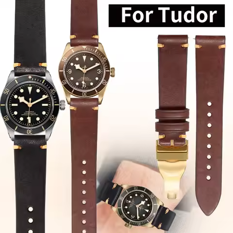 High-quality genuine leather strap for the classic For original TUDOR BLACK BAY 58 M79250 men's watc