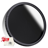 Variable ND Filter 67mm 58mm 82mm ND2 ND400 9 Stops Neutral Density ND2-400 37-49mm 52mm 55mm 77mm 6