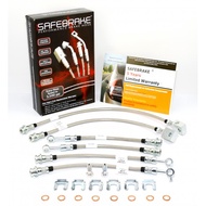 PRO RS STEEL BRAIDED BRAKE HOSE for Nissan PATROL Y60 GQ rear discs (4 inch Lift) 1988-1997 - 6Pcs (