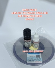 satu paket kompli Lem ACF 7206U 18 ac 2056R 35 + lem taffy tf 42000eb + mata solder T + acf remove