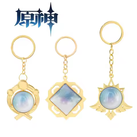 New Genshin Impact Inazuma Vision Keychains Mond stadt Delusions Vision Of God Baizhu Arataki Itto S