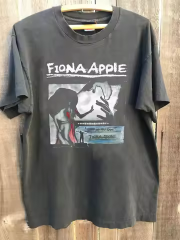 Plus Size Summer Women's Vintage Fiona Apple Graphic T-Shirt Cotton Breathable Stylish Versatile Str
