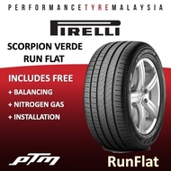 PIRELLI Scorpion Verde 235/55R19 255/45R20 255/50R19 285/45R19 Run flat RFT Runflat Tyre (FREE INSTALLATION) MERCEDES GLC200 GLC250 BMW X5