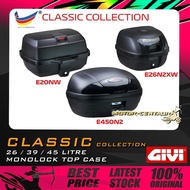 KOTAK/BOX GIVI CLASSIC MONOLOCK TOP CASE SIMPLY II E450, E450N2-CLA, E26, E26N2XW, E20, E20NW