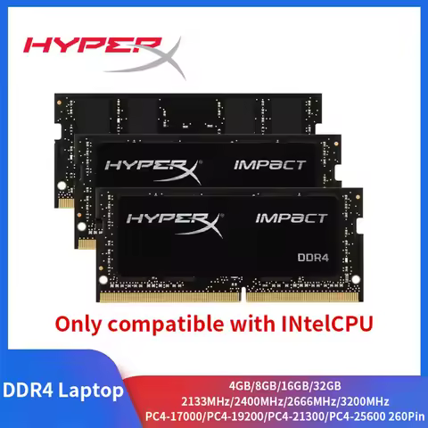HyperX Memoria Laptop RAM DDR4 16GB 8GB 4GB 3200MHz 2666 2400 2133 Notebook Memory 260Pin SODIMM Onl