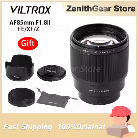 VILTROX 85mm F1.8 II STM Full Frame Auto focus Portrait Lens AF Large Aperture for Nikon Z Fuji X So