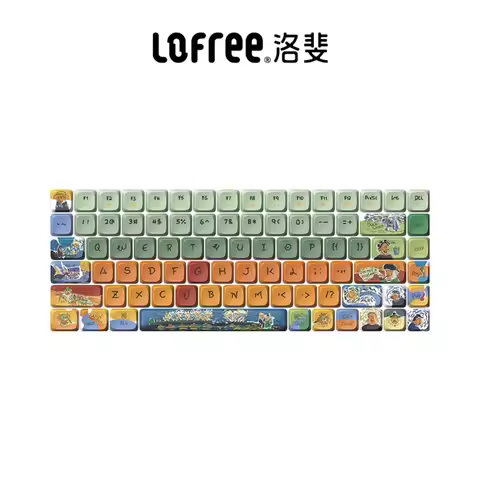 Lofree 84/100 theme keycaps PBT mechanical keyboard, low axis keycaps Does not include keyboard good