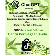 ChatGPT TikTokShop/Shopee/Lazada Prompt Template – 3000+ Marketing, sales, business, Caption (Englis