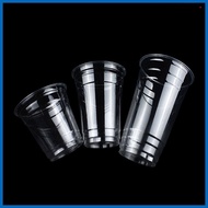 100pcs Milk Tea Cup With Lid 12oz 22oz 16oz Drink Cup With Lid Plastic Cups With Lid Cover 95mm