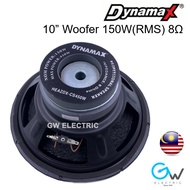 DYNAMAX 10" Double Magnet Woofer For Karaoke Speaker Unit 150W 8 ohm HEAZDX-CS450W CS450W