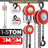 1Ton 2Ton 3Ton 5Ton Heavy Duty Chain Block Lifting 3 Meter 5 Meter HS-type Chain Hoist Rantai Besi