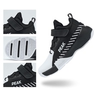 Peak รองเท้าบาสเก็ตบอลเด็กฤดูใบไม้ผลิและฤดูใบไม้ร่วงชายมืออาชีพปฏิบัติกันลื่นทนต่อการสึกหรอกันกระแทก