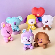 [Ready Stock] Official BT21 Medium Sitting Plush Toy | Classic Collection Plushie - TATA COOKY CHIMM