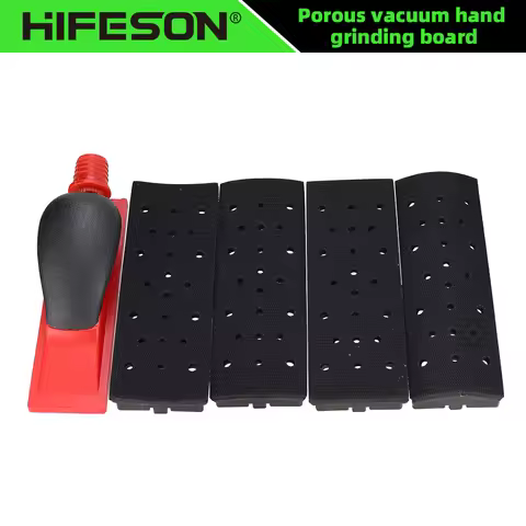4 in 1 HIFESON 70x198mm Handheld Sanding Block Hand Vacuum Sander 5pcs set Polishing Abrasive Block 
