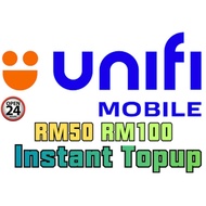 Unifi Mobile Prepaid Direct Topup Reload RM50 RM100