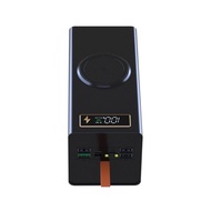 กล่องเคส18650แบบ DIY พาวเวอร์แบบถอดได้พร้อมไฟ LED USB C เคสชาร์จเร็ว Type C USB