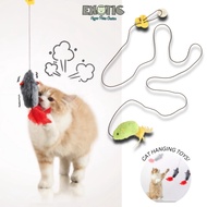 Mainan Kucing Cat Toys Swing to Swing Mouse Fun Cat Stick Simulation Pet Toys