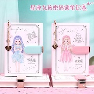 Notebook [Gemini] Twelve Constellation Diary Combination Lock Student Stationery Prize with Lock Not